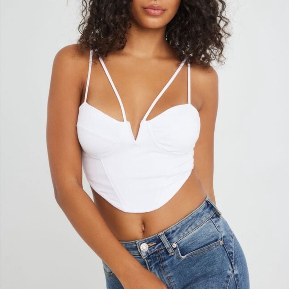Garage Strappy Knit Corset